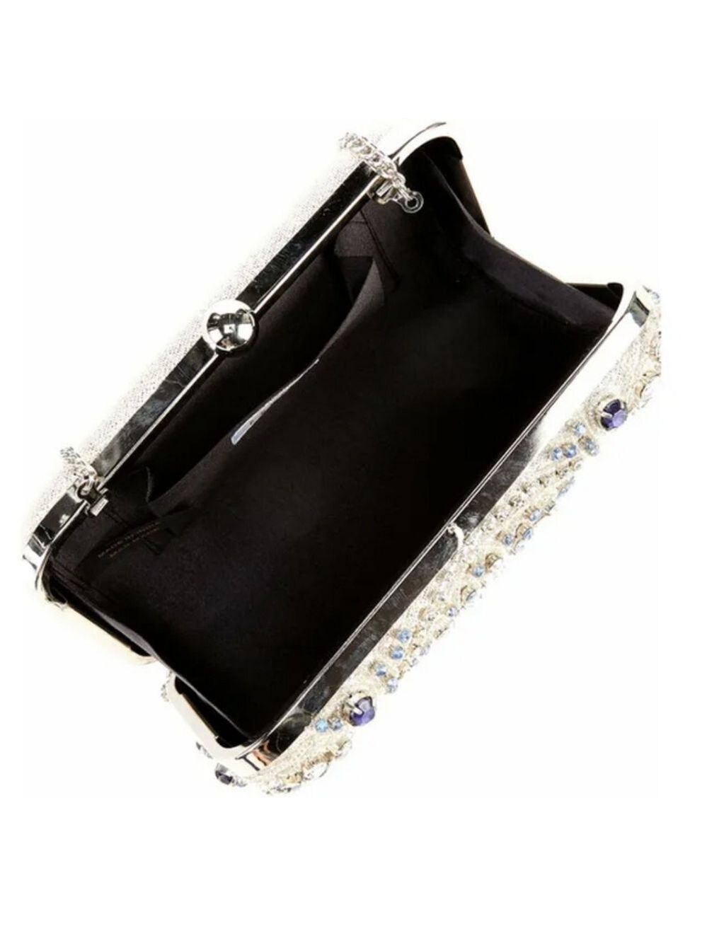 Landry Encrusted Crystal Minaudiere Clutch - Rose Gold - Picture 3 of 5